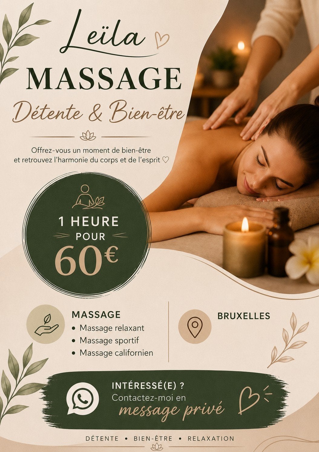 massage relaxant, Massage relaxant