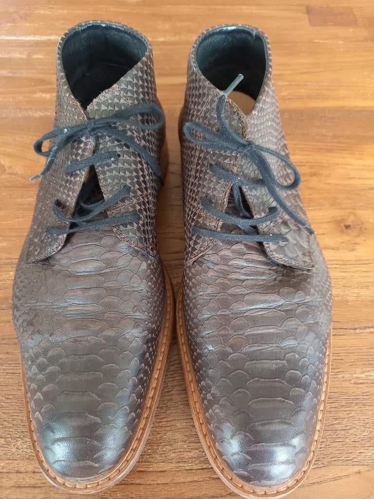 Lage bottines voor heren Floris van Bommel maat 44, Bruin, Floris van Bommel, Ophalen of Verzenden, Zo goed als nieuw