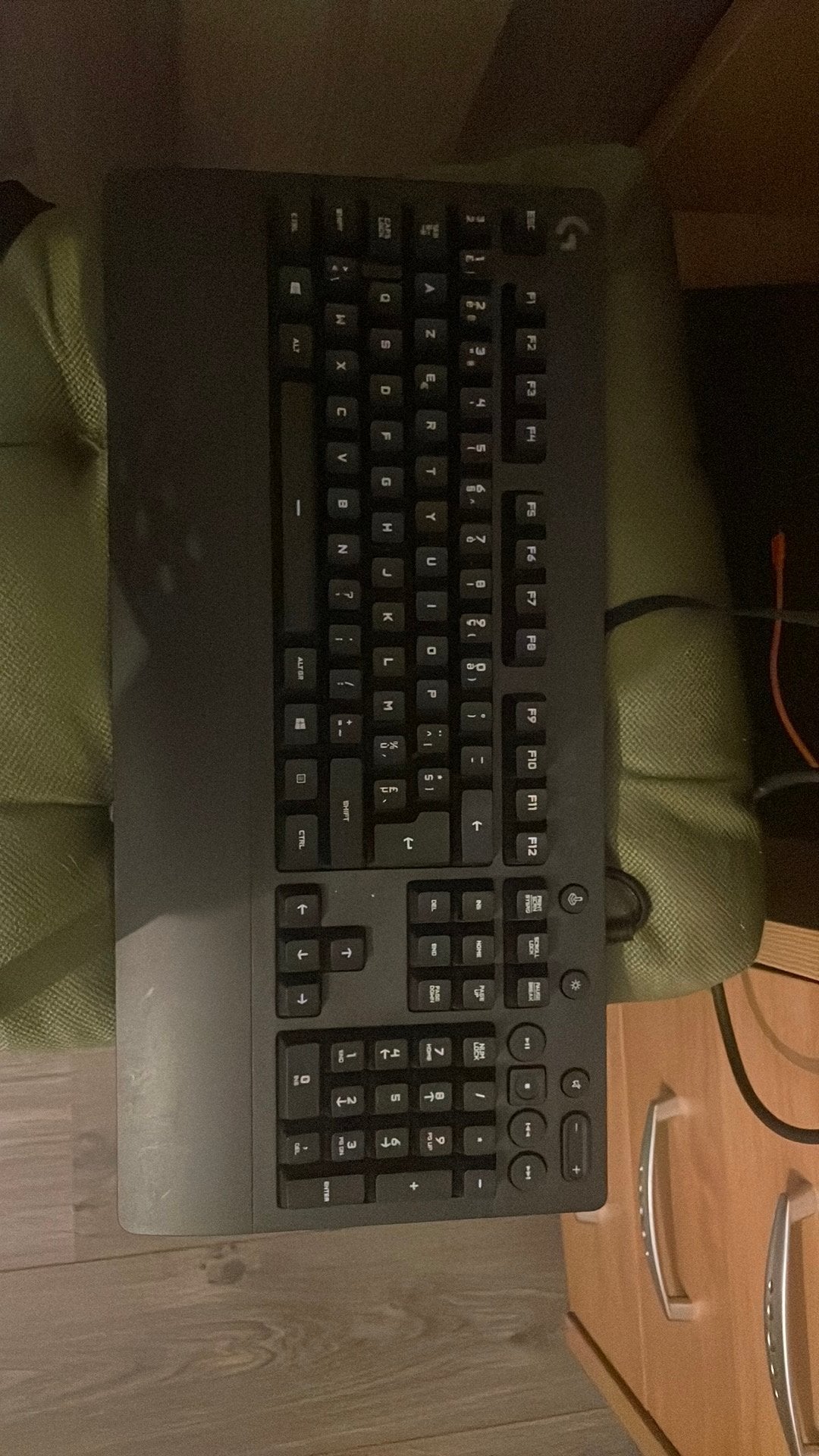 Logitech, Informatique & Logiciels, Claviers, Clavier gamer, Azerty, Comme neuf, Enlèvement