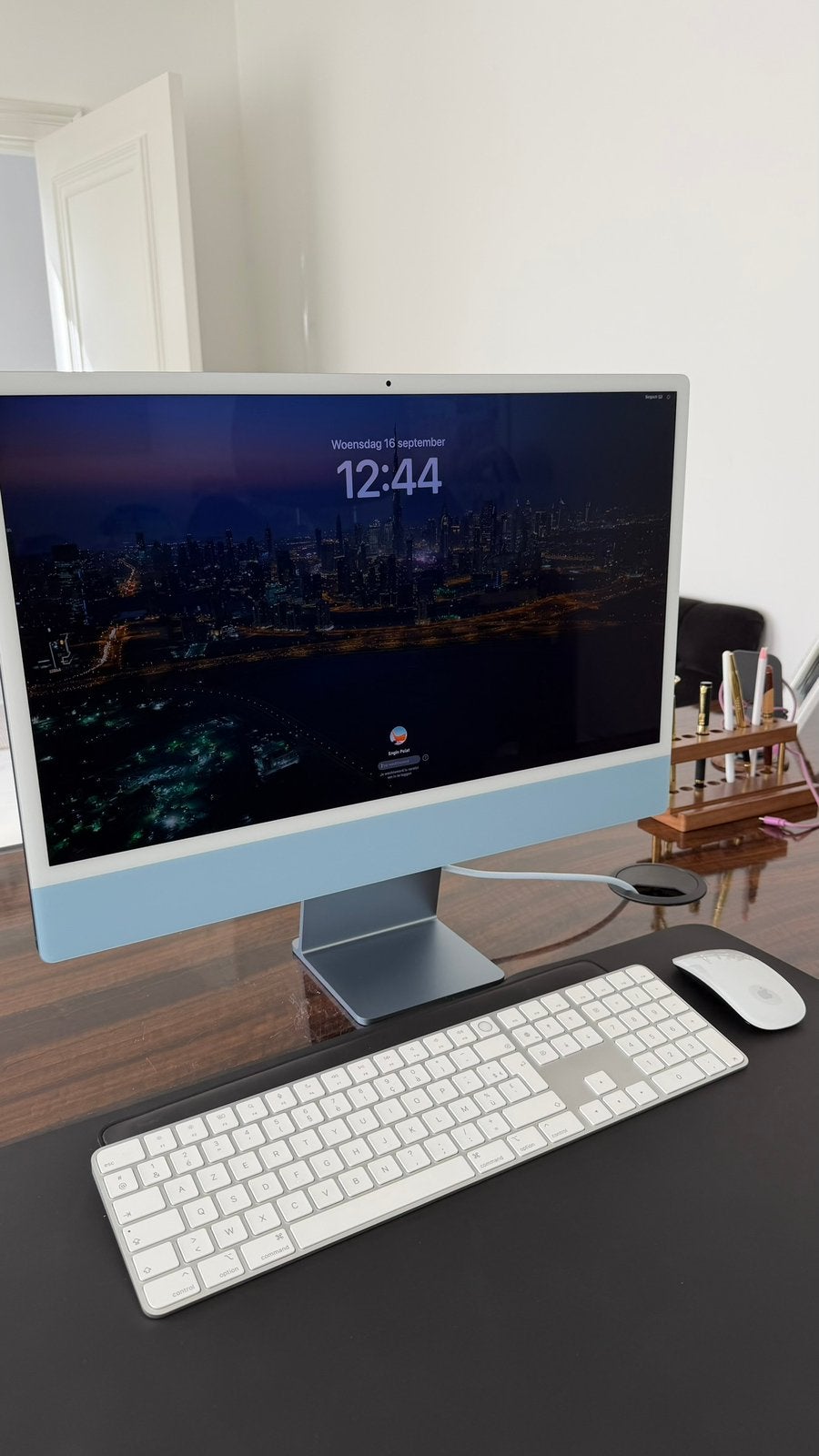 Apple iMac 24” 16gb/256gb blauw, Computers en Software, Ophalen, Zo goed als nieuw, 16 GB, IMac