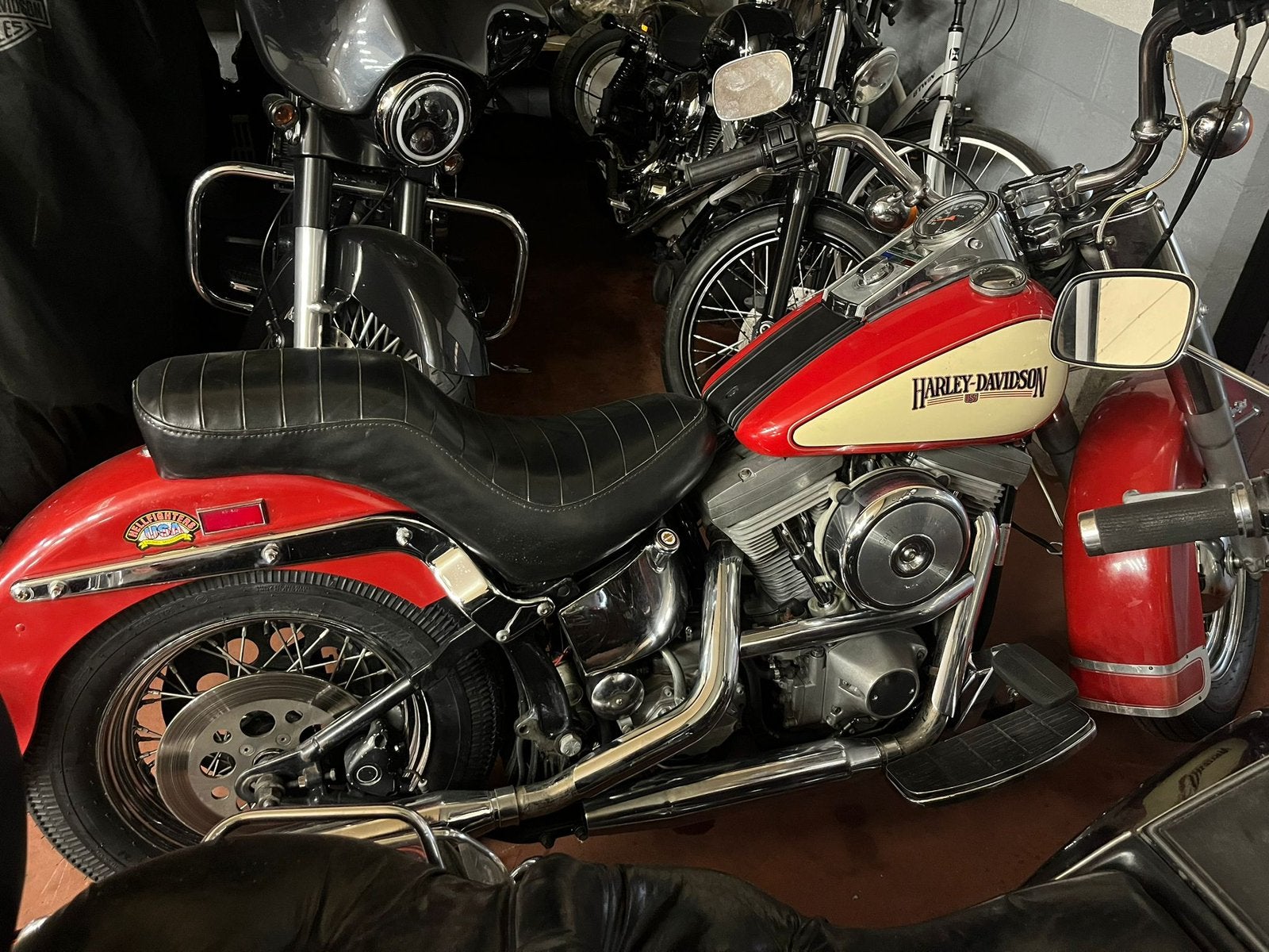 Harley davidson heritage flst softail 86 premiere année, Particulier