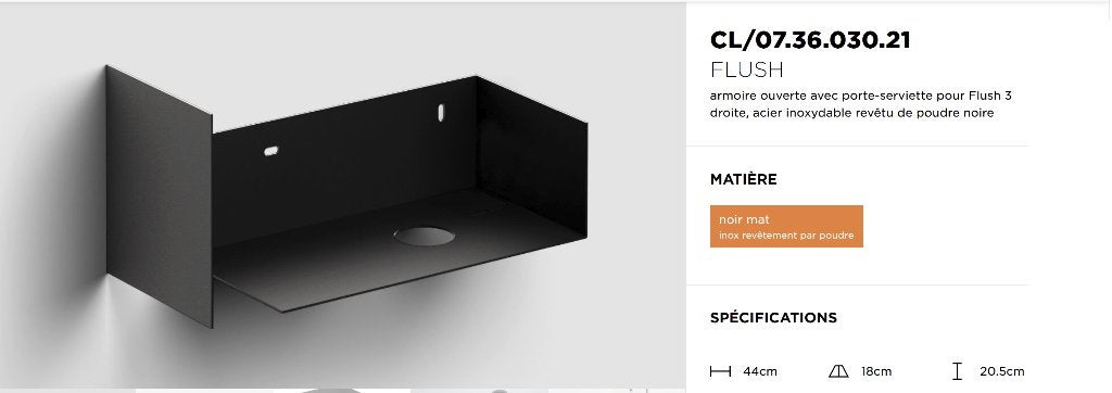 Clou Flush armoire ouverte avec porte-serviette pour Flush 3, Enlèvement, Neuf, Autres types