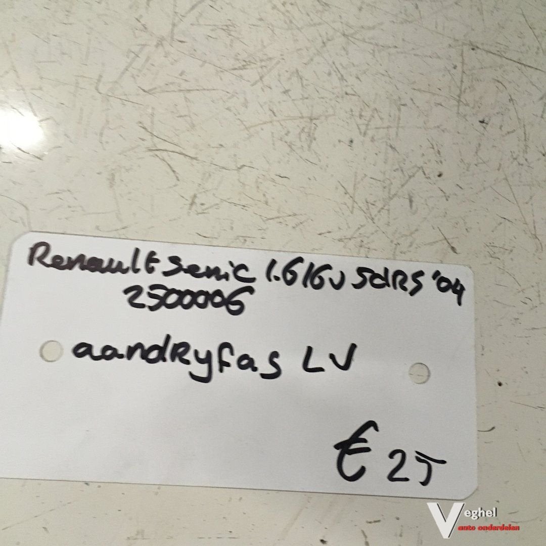 Renault scenic 1.6 16v 5drs 2004 Wagennr 2500006  Aandrijfas, Gebruikt, -, -, Ophalen of Verzenden