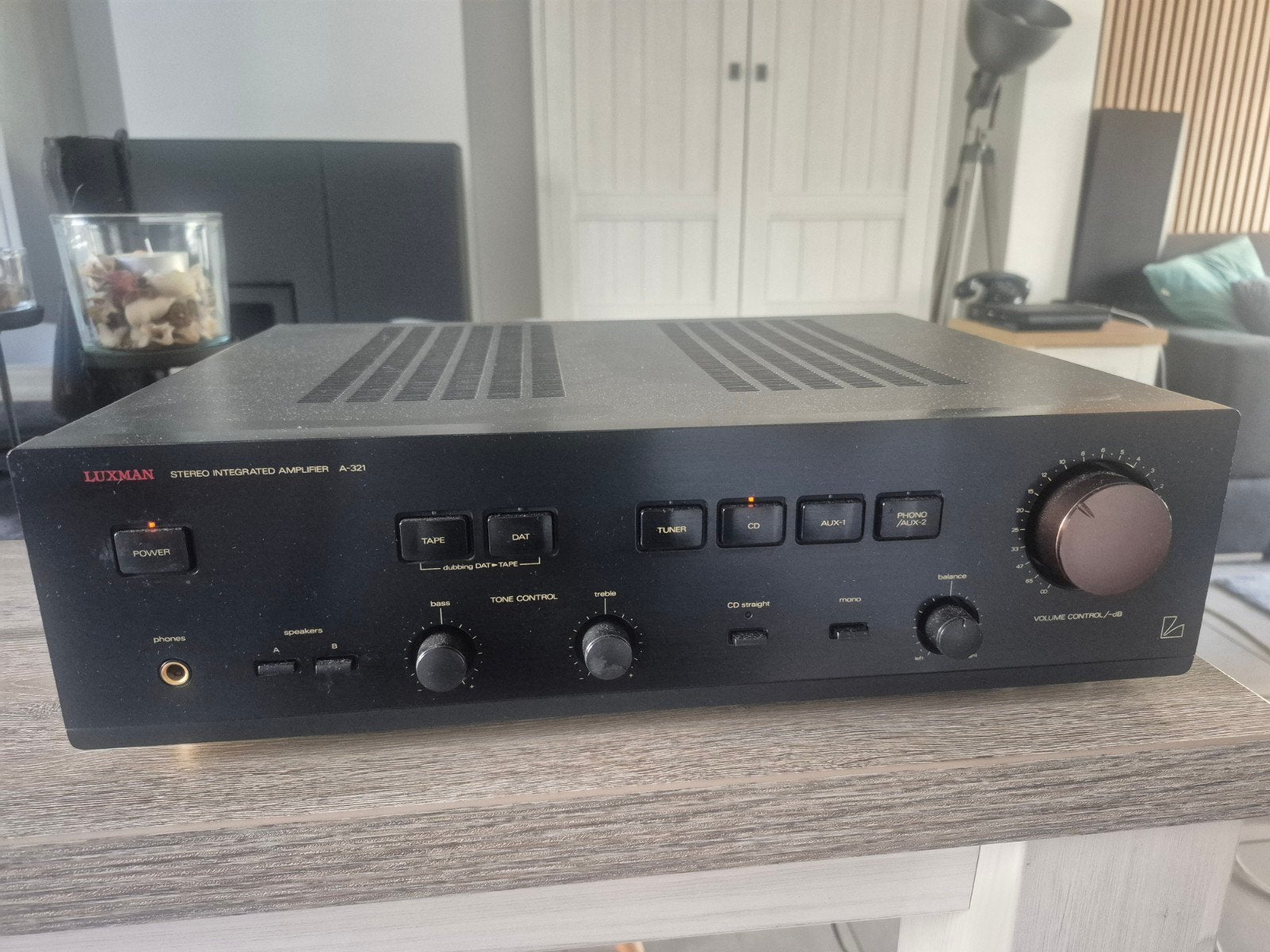 luxman a321 perfecte staat, Enlèvement, Comme neuf, Stéréo, 60 à 120 watts