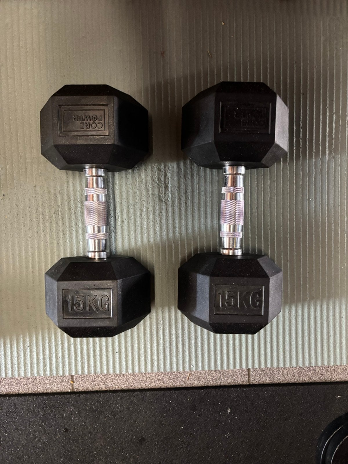 Rogue blanco 15kg dumbbell set zo goed, Sport en Fitness, Ophalen, Zo goed als nieuw, Dumbbell