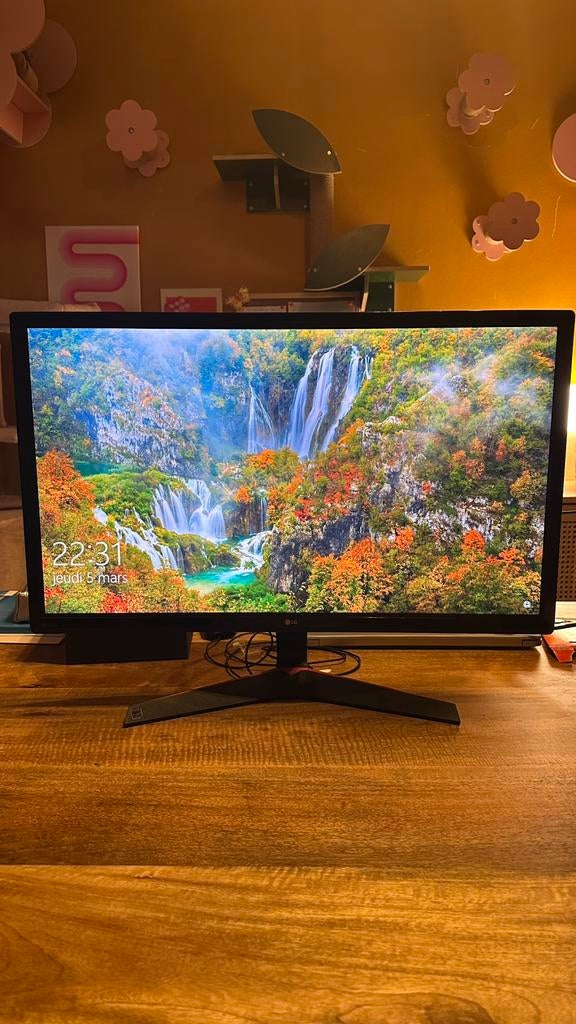 Écran LG 24 pouces IPS Full HD – parfait état, Gaming, HD, IPS, Moins de 1 ms