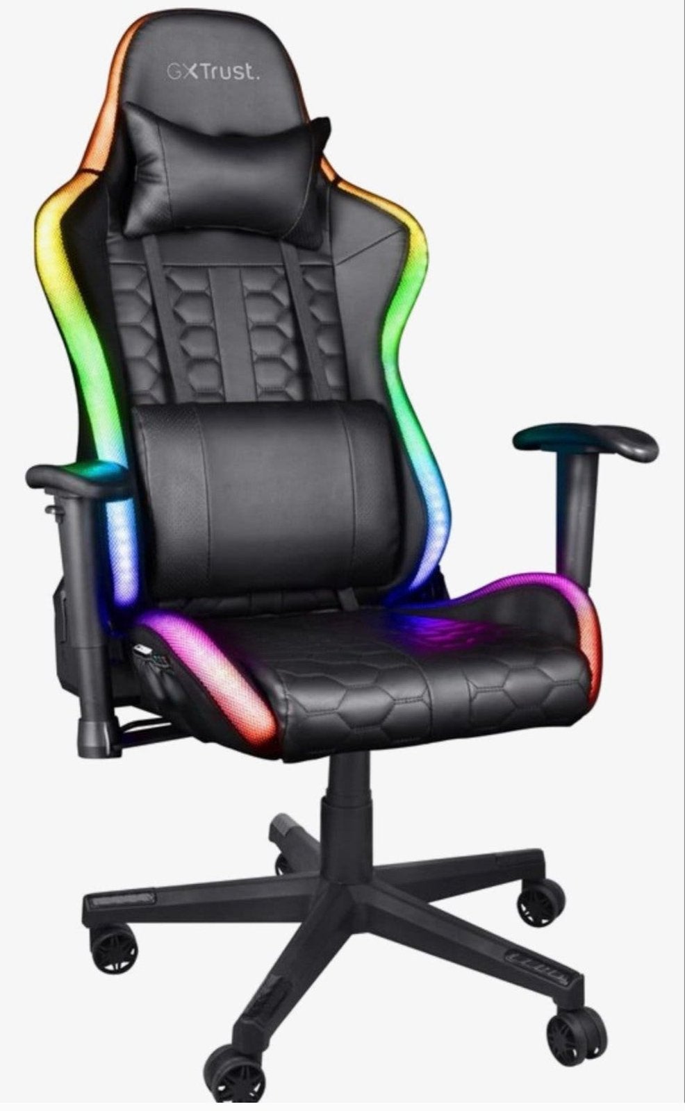 Gaming stoel en gaming bureau LED, Huis en Inrichting, Ophalen, Ergonomisch, Zo goed als nieuw