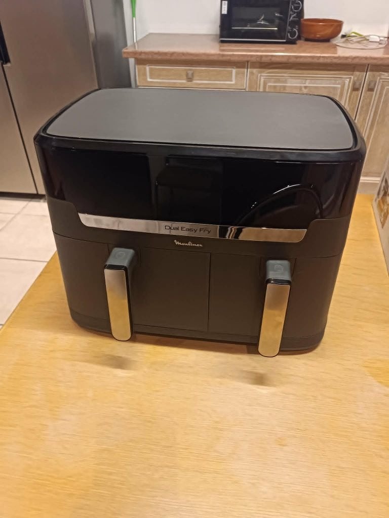 MOULINEX Dual Easy Fry XXL EZ942HF0 Airfryer Noir, Electroménager, Enlèvement, Neuf, Friteuse à air XXL, 1500 grammes ou plus
