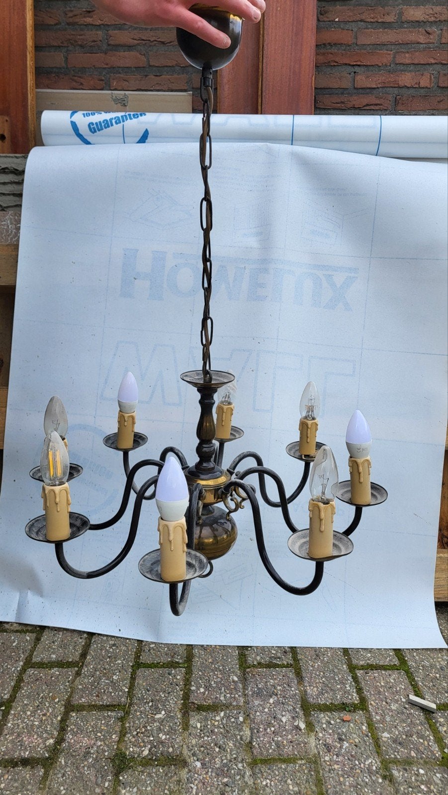 6 oude lusters, Ophalen