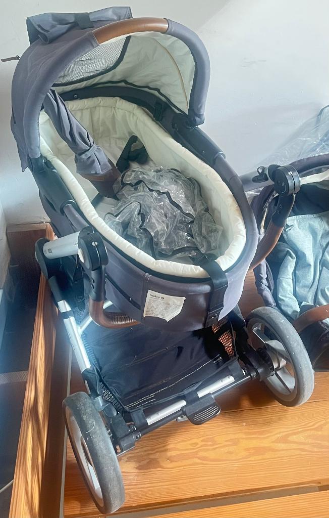 Mutsy Evo - set, Ophalen, Gebruikt, Verstelbare duwstang, Combiwagen