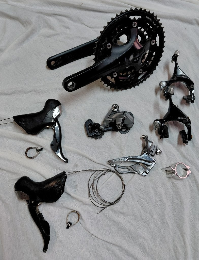 Shimano 3 x 10v groepset, Enlèvement ou Envoi, Utilisé, Autres types, Aluminium