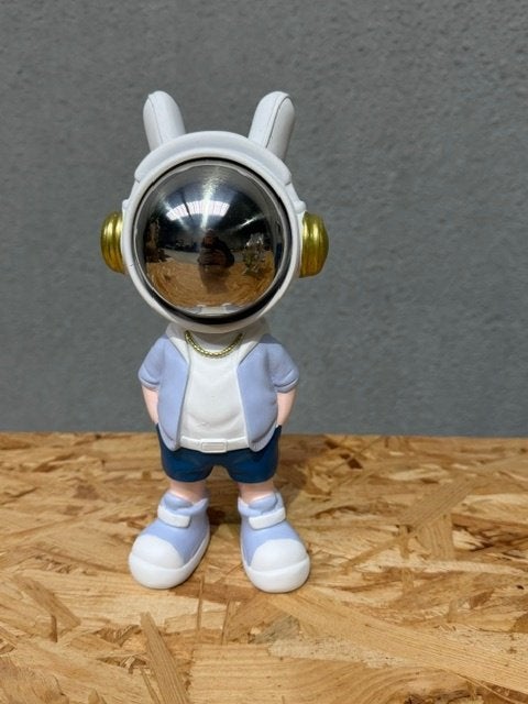 Astronaut konijn blauw staand 24 cm - nieuw in verpakking, Ophalen of Verzenden, Nieuw, Fantasy