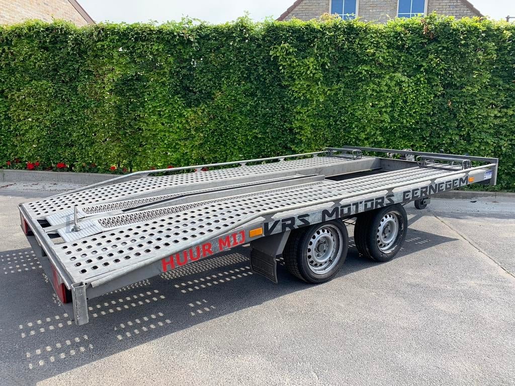 Autotrailer / autotransporter / autoremork TE HUUR, Auto diversen, Aanhangers en Bagagewagens, Zo goed als nieuw, Ophalen