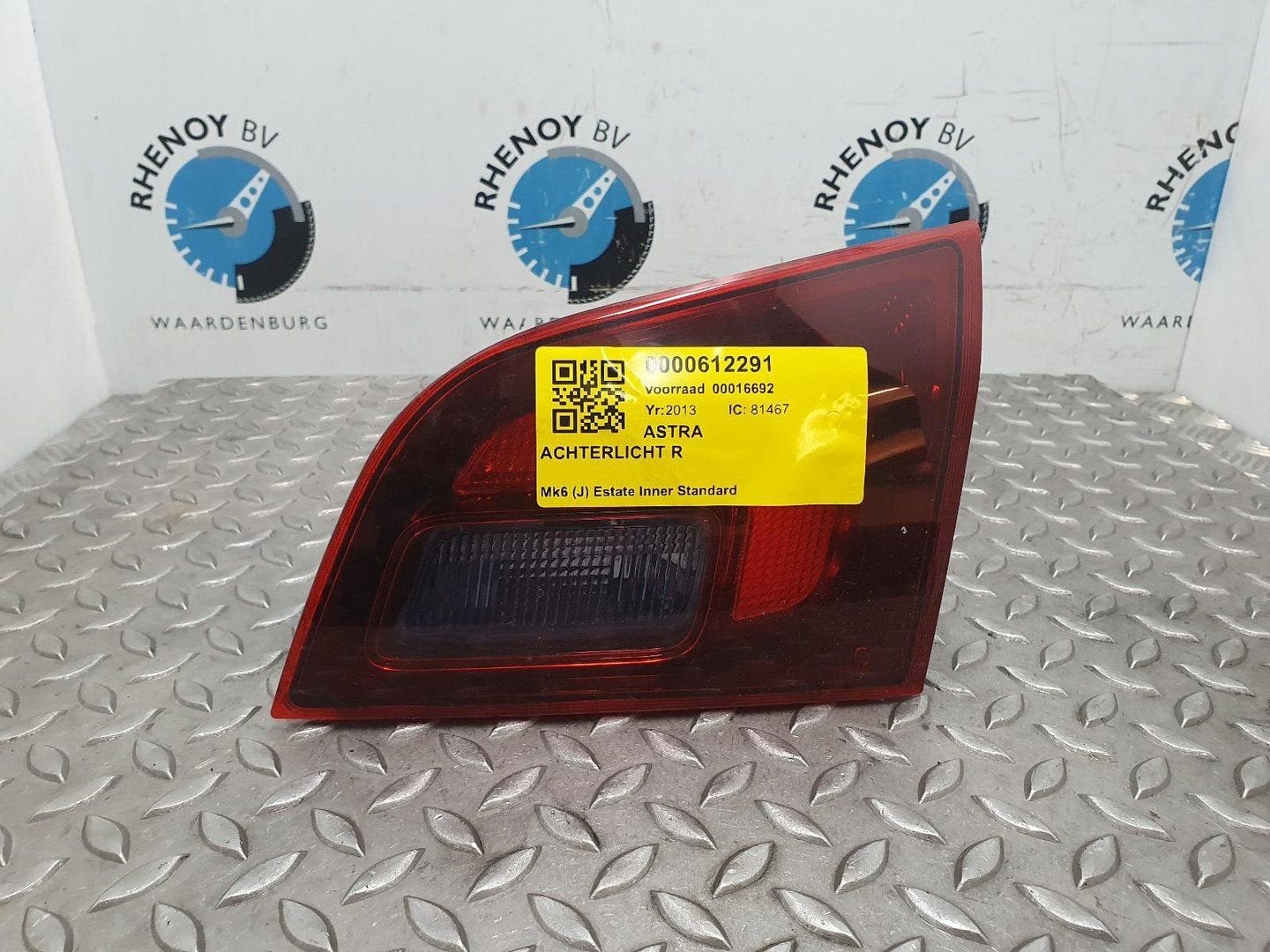 OPEL ASTRA ACHTERLICHT R 2013, Enlèvement ou Envoi, Utilisé, ARN reconnu