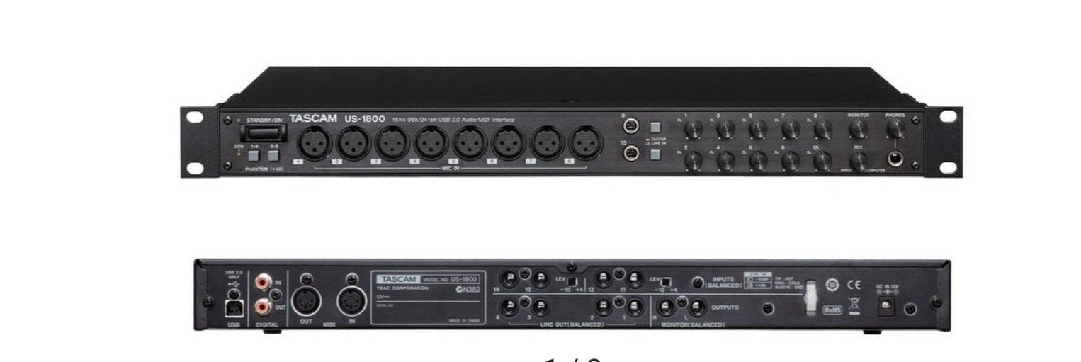Tascam US-1800 USB Audio Interface, Ophalen of Verzenden