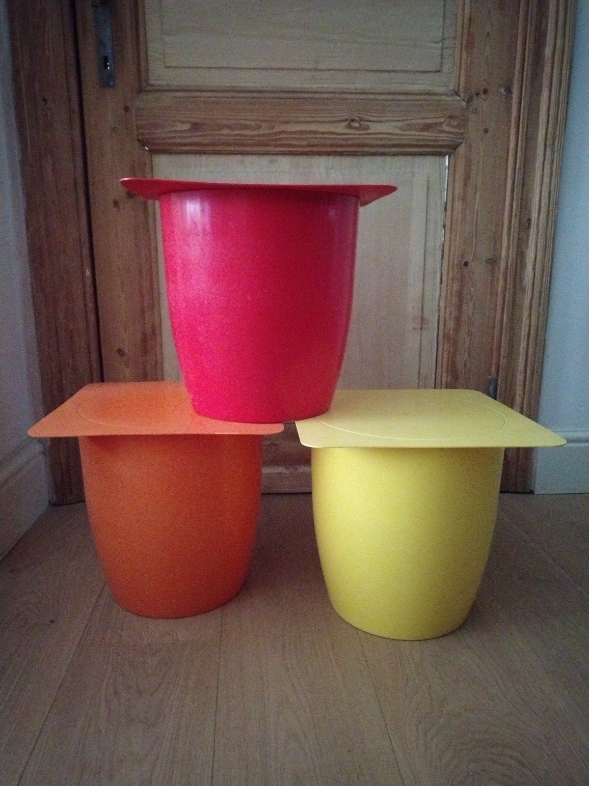 Opbergcontainer - Opbergbak - Kruk - Danone - Vintage, Kinderen en Baby's, Ophalen