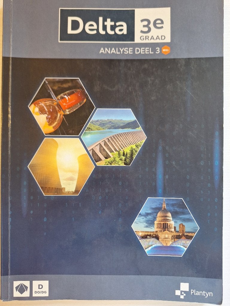 Delta 3e graad analyse leerboek deel 3, Boeken, Ophalen, Zo goed als nieuw