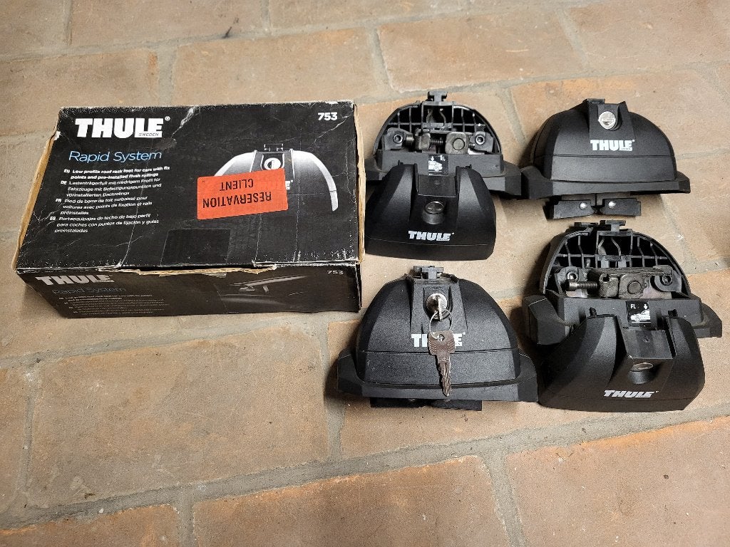 Points de montage des barres de toit Thule, Autos : Pièces & Accessoires, Enlèvement ou Envoi, Utilisé, Pièces universelles