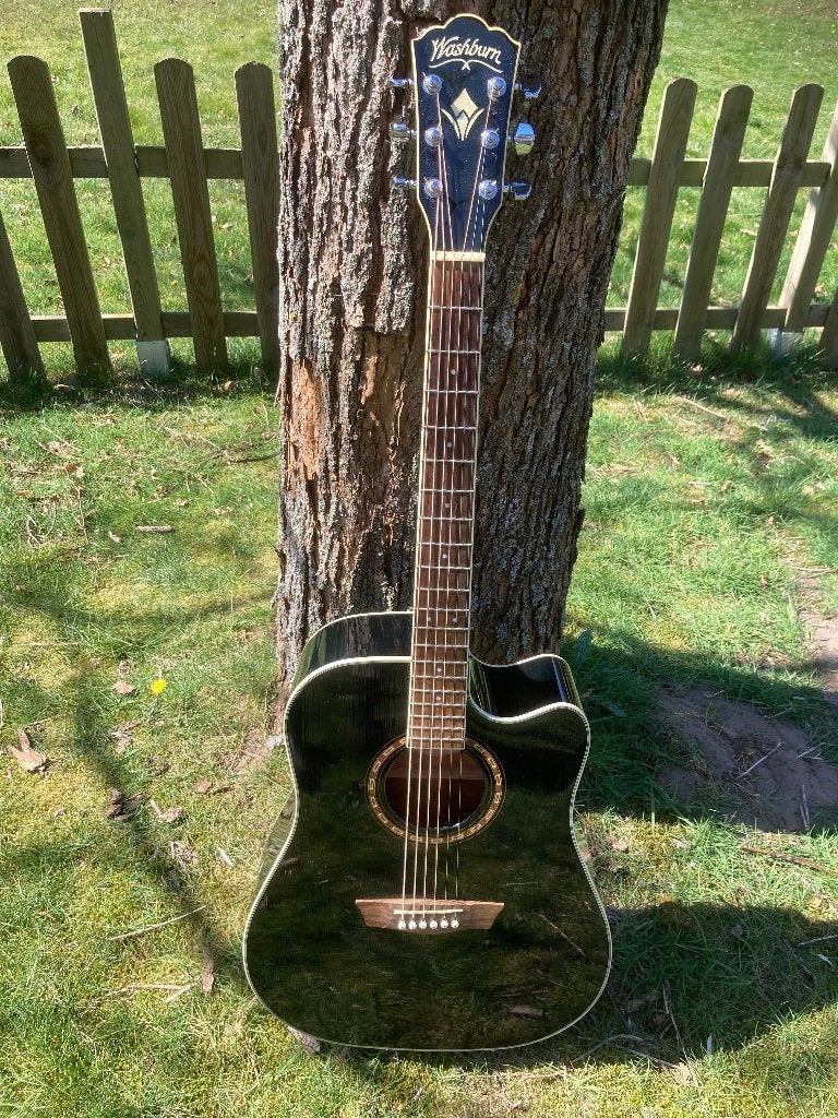 Washburn, Ophalen of Verzenden, Gebruikt, Western- of Steelstringgitaar