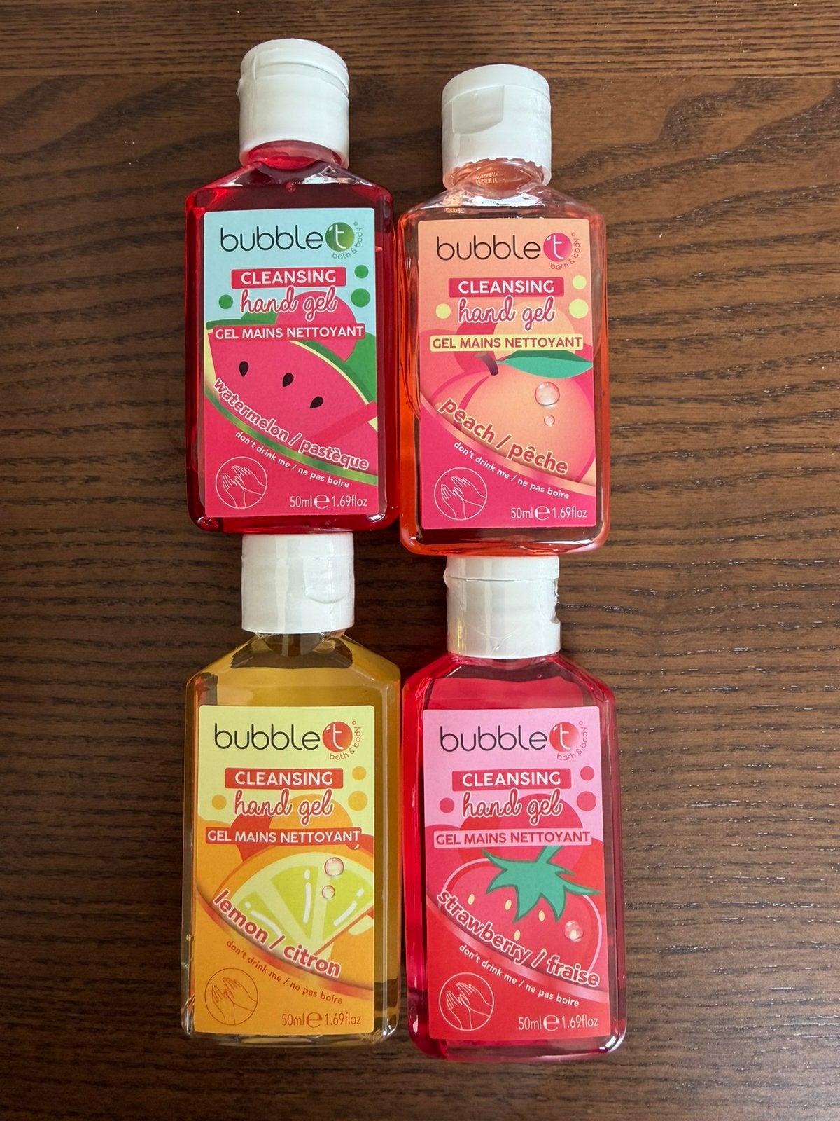 Lot de 4 gels lavant pour les mains bubble t, Enlèvement, Neuf, Autres types