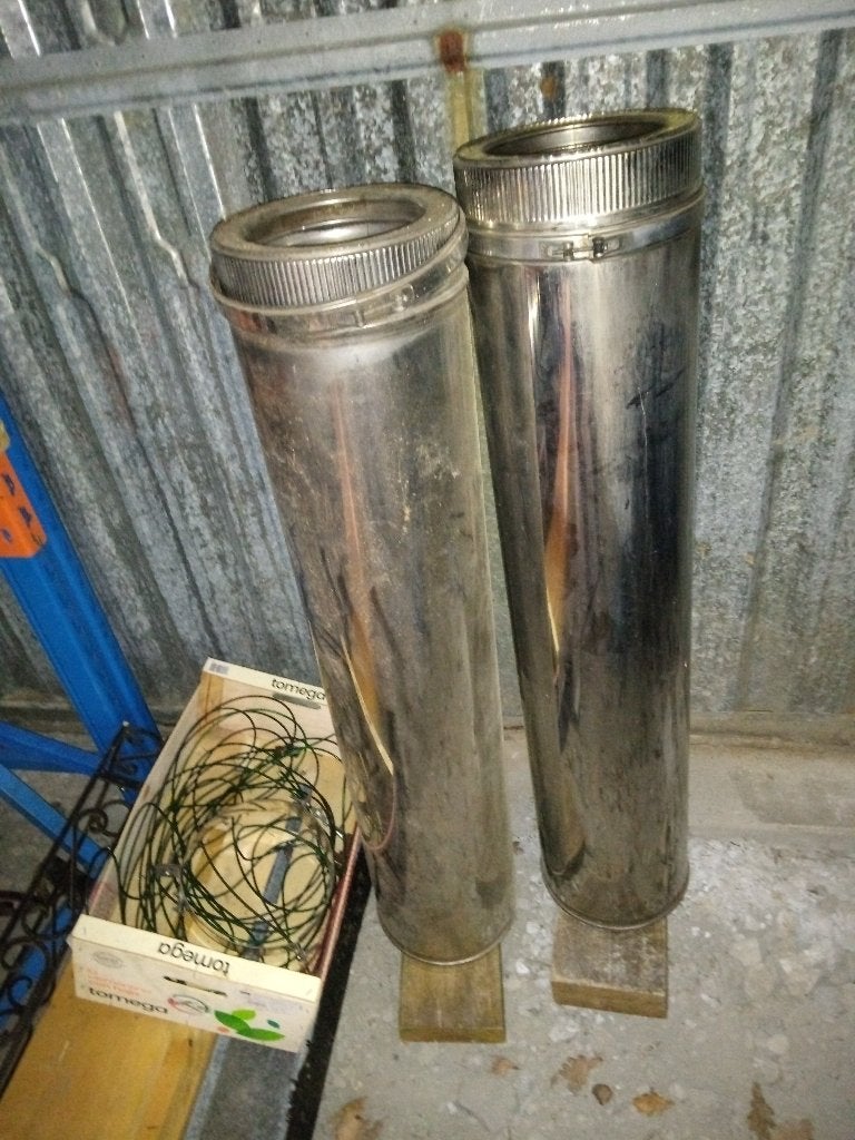 tubes cheminée inox double paroi, Enlèvement, Utilisé, Cheminée au bois