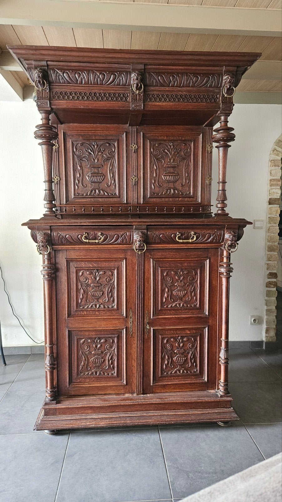 antiek kast, Ophalen