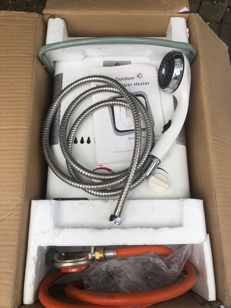 Eccotemp buiten douche, Caravans en Kamperen, Kampeeraccessoires, Ophalen, Zo goed als nieuw
