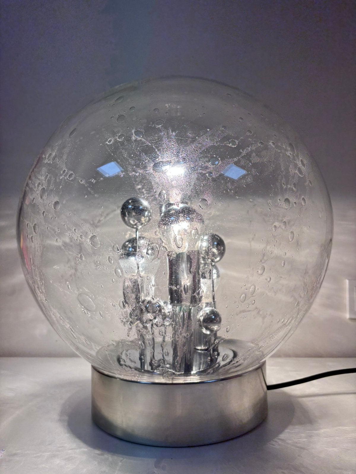 Vintage Doria Leuchten 'Big Ball' Tafellamp 1970 Space Age, Ophalen