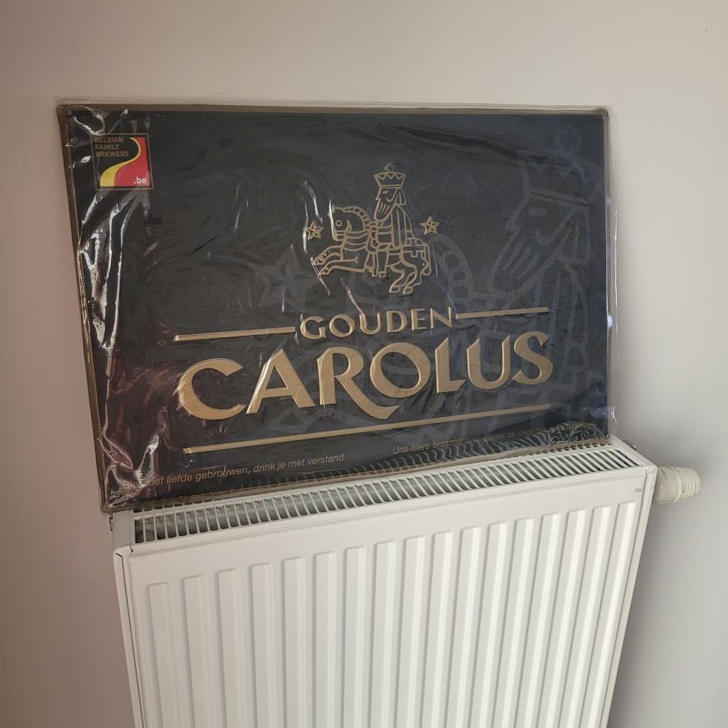 Gouden Carolus metalen plaat, Ophalen of Verzenden