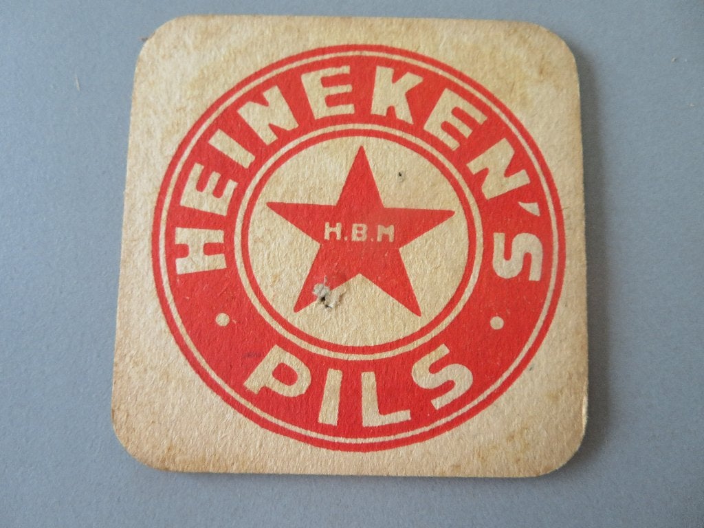 oud bierviltje Heineken's Pils Zoeterwoude Nectar Antwerpen, Ophalen of Verzenden, Zo goed als nieuw, Overige typen, Heineken