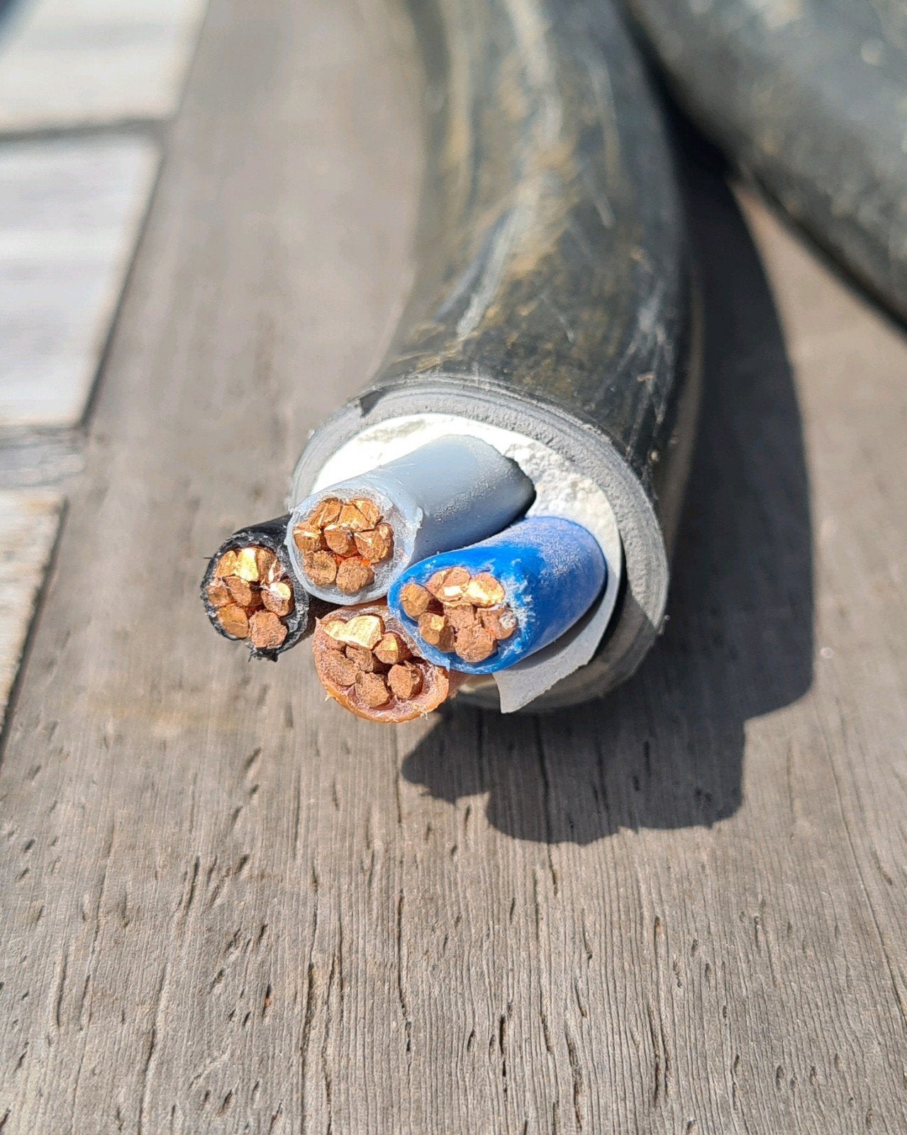 EXVB kabel 4x 16mm² kabel restjes 3m65 en 3m20, Ophalen, Zo goed als nieuw, Kabel of Snoer