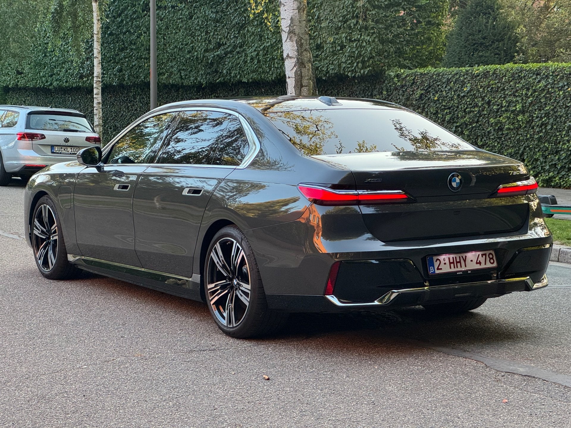 BMW 750e | Business Class | Full Option, Autos, Cuir, Argent ou Gris, Achat, Euro 6