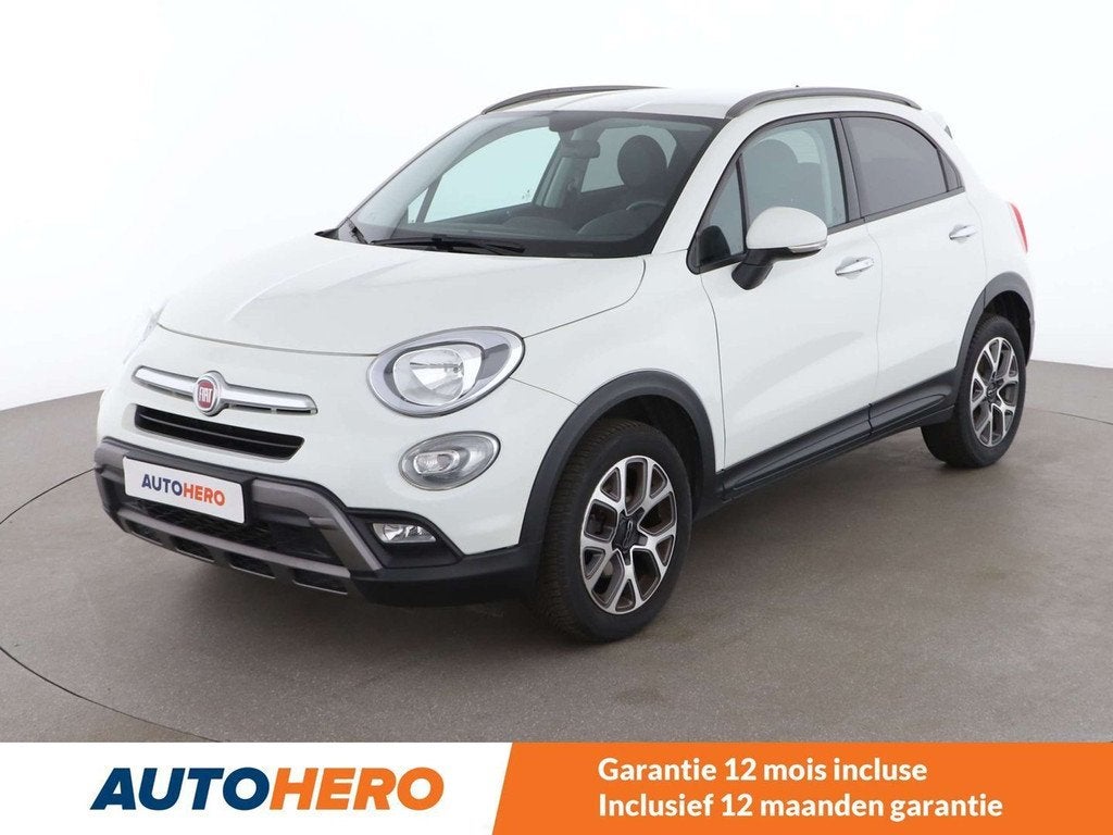 Fiat 500X 1.4 Turbo Cross (bj 2015, automaat), Auto's, Gebruikt, Zwart, 136 pk, 500X