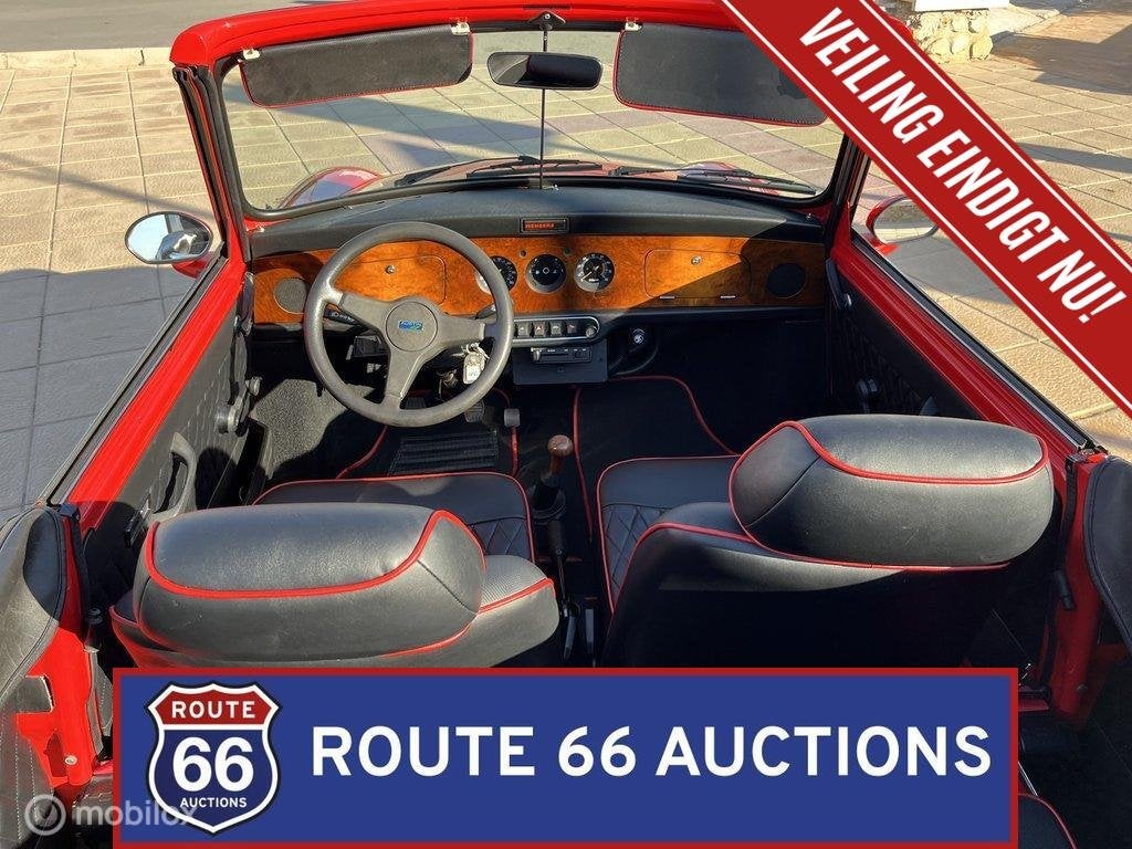 Mini MKII Cabriolet | 1989 | Route 66 Auctions, Auto's, Zwart, Bedrijf, Handgeschakeld, Overige carrosserie