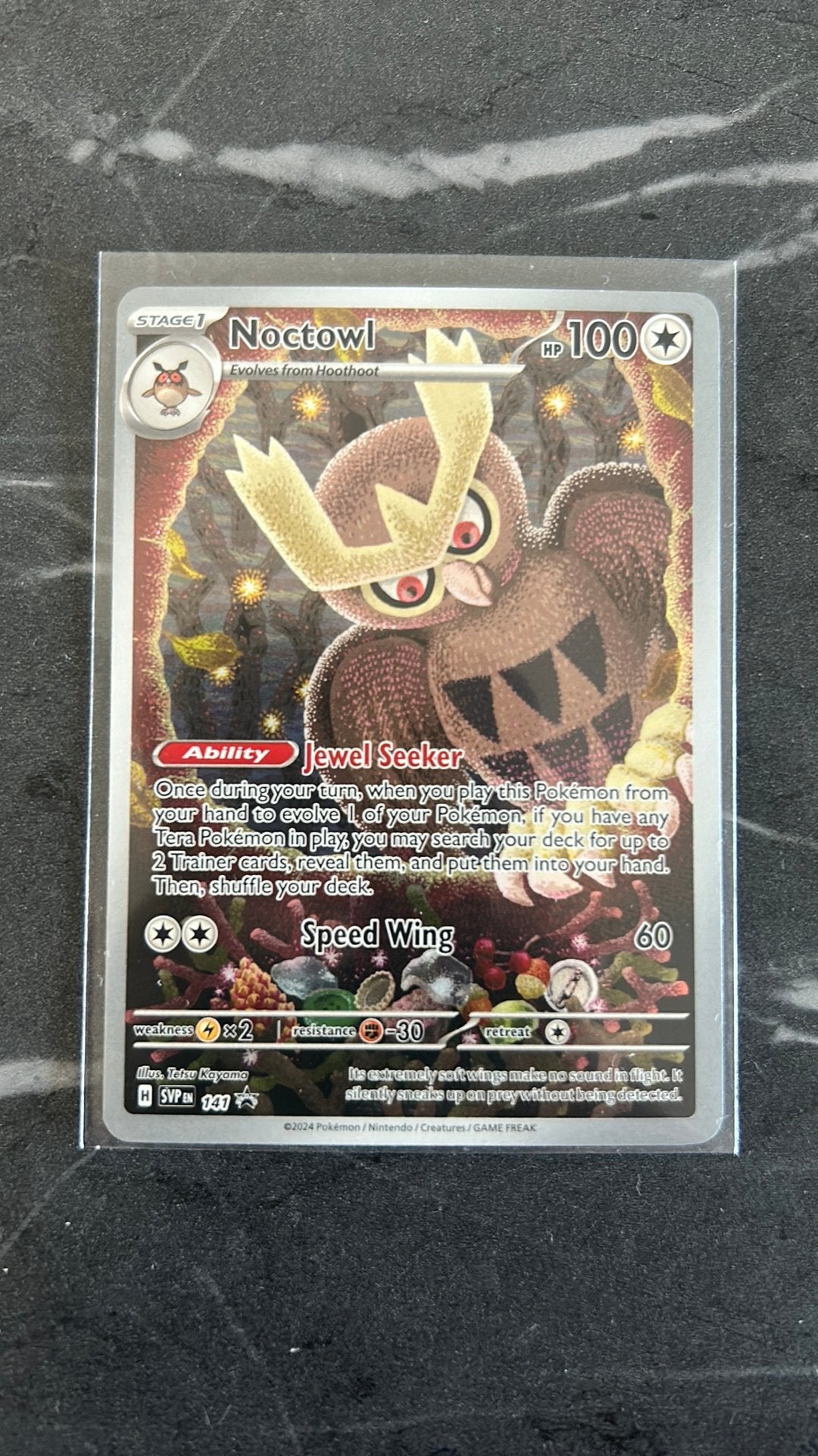 Noctowl promo 141(pokémon), Hobby en Vrije tijd, Ophalen, Zo goed als nieuw
