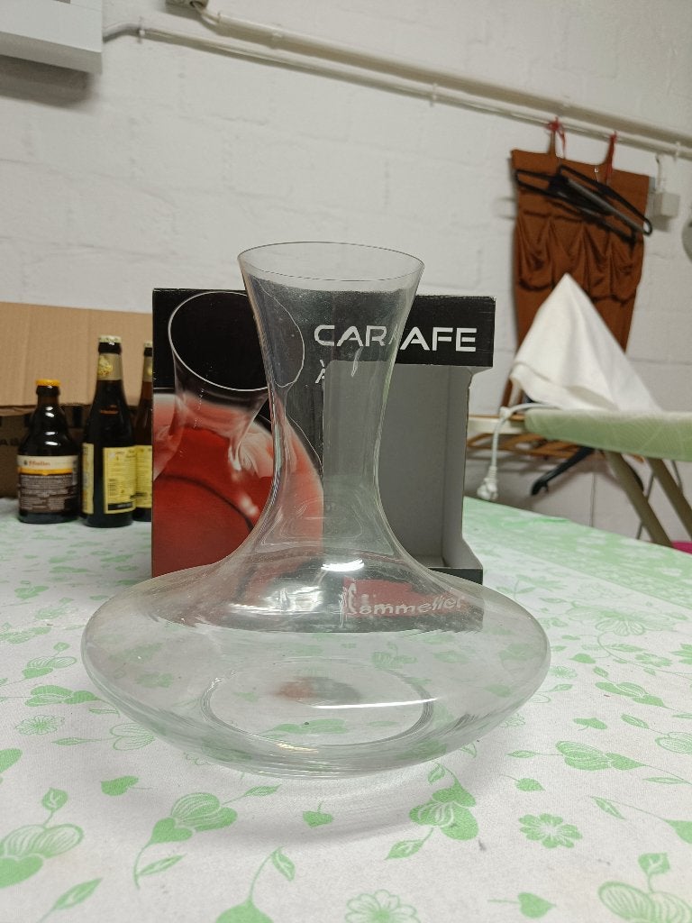 decanteerkaraf, Ophalen