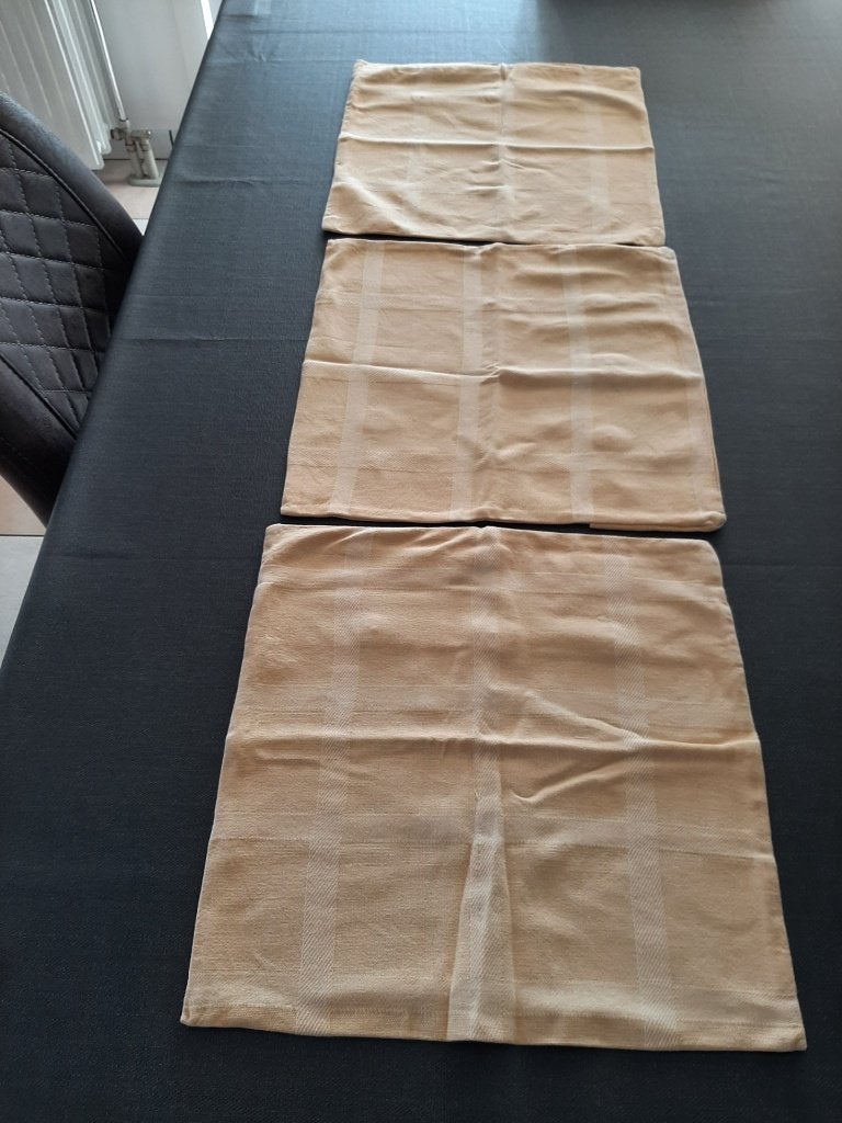 3 kussenslopen,vintage, Ophalen, Geel, Kussenhoes, Zo goed als nieuw