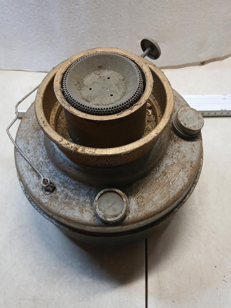 Ancien réchaud au pétrole en  laiton, Enlèvement ou Envoi