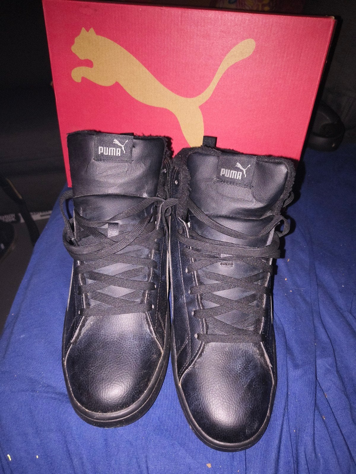 Puma Hoge Sneakers Maat 44,5 in zeer goede staat, Puma, Zwart, Ophalen of Verzenden, Zo goed als nieuw