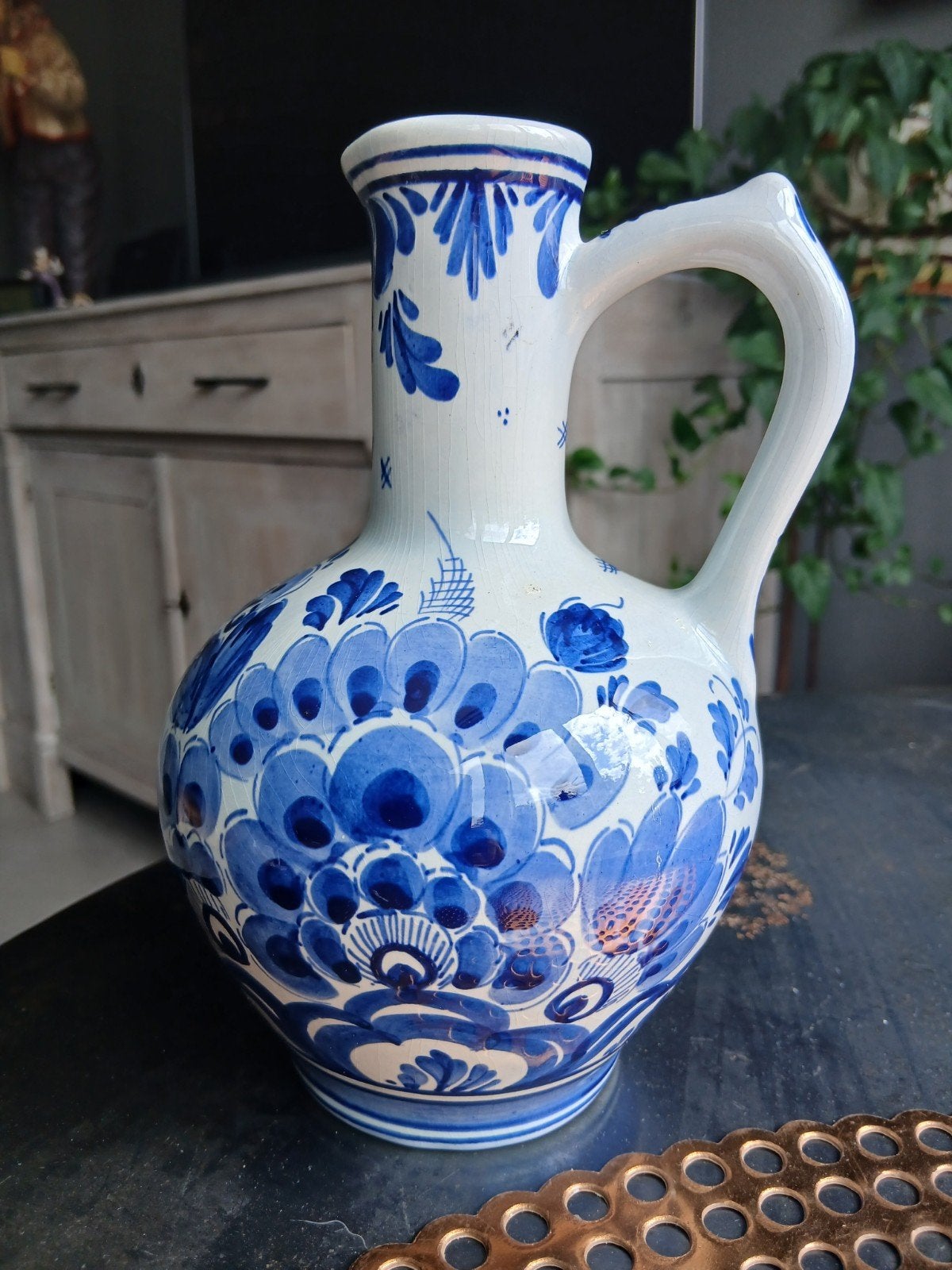 mooie delften vaasje.28 cm hoog., Antiek en Kunst, Antiek | Vazen, Ophalen of Verzenden