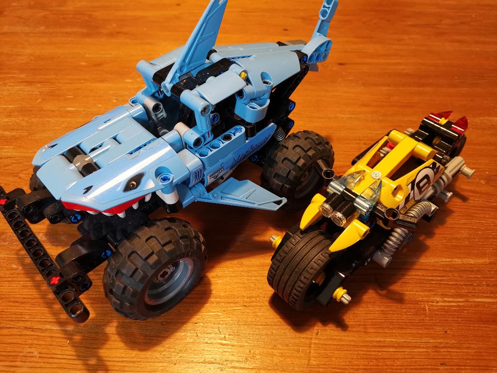 Lego technic pullback 42134 + 42058, Ophalen, Gebruikt, Complete set, Lego