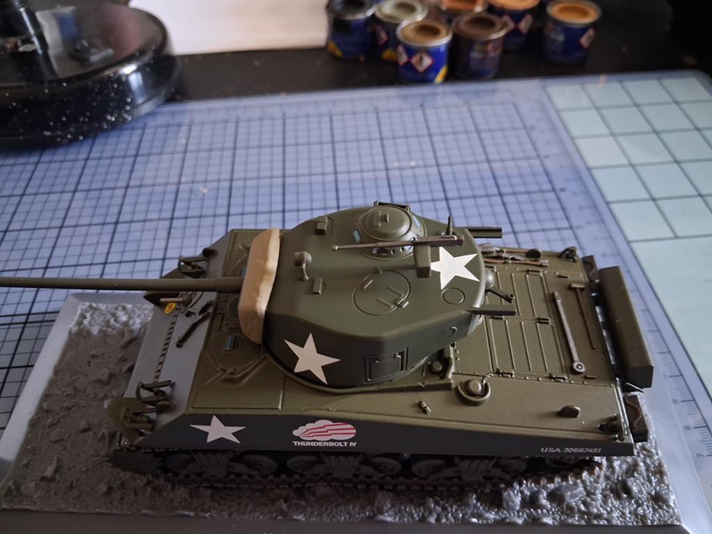 Char sherman 1/43., Enlèvement