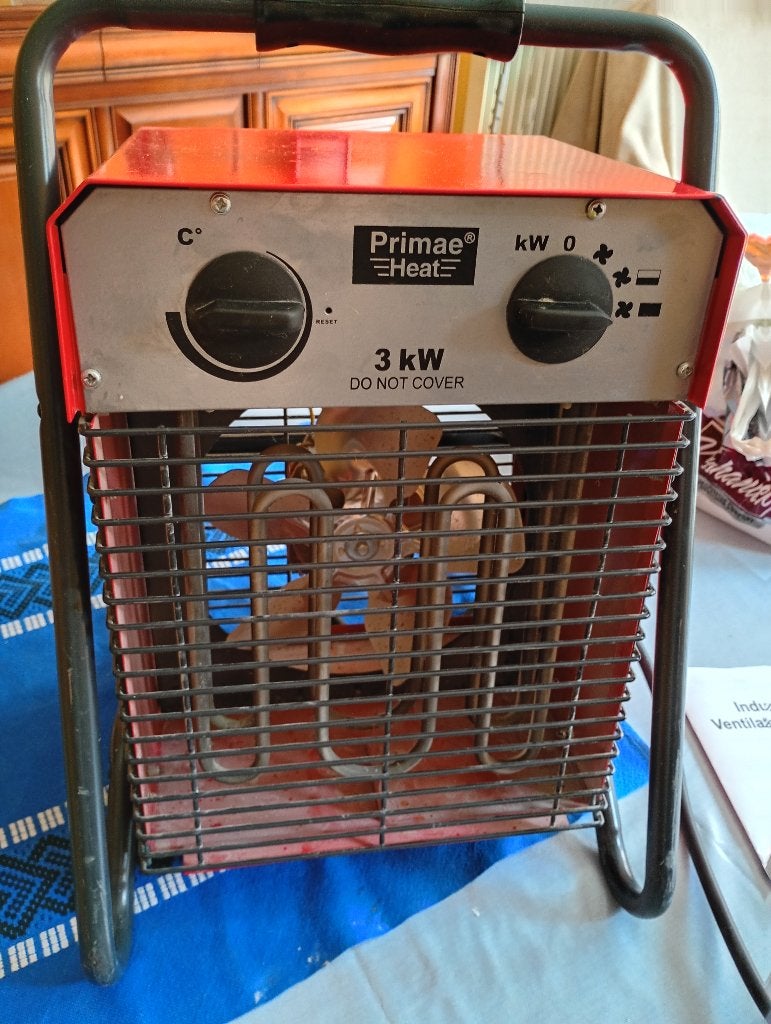 A vendre chauffage par ventilation, Moins de 60 cm, Enlèvement, Utilisé, Autres types