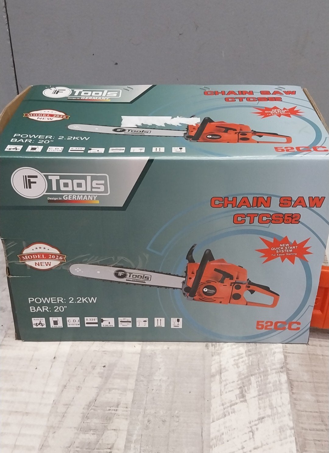 tronçonneuse thermique 52 cc (2,2 kw) IF TOOLS  neuve, Enlèvement ou Envoi, Neuf, Essence, IF tools