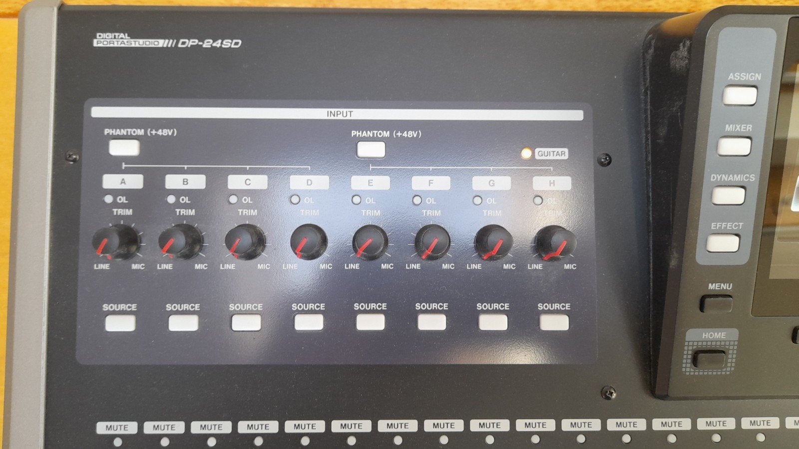 Tascam DP-24SD, Ophalen, Zo goed als nieuw, 10 tot 20 kanalen, Microfooningang