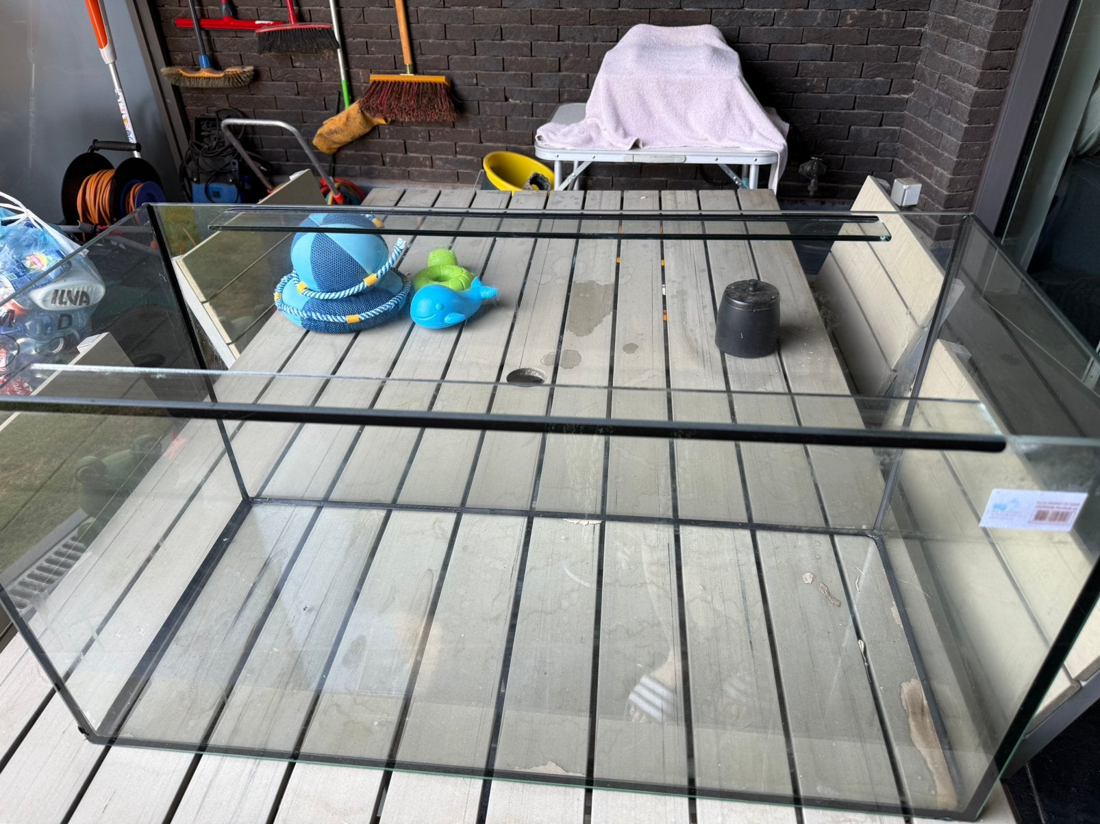 Aquarium, Dieren en Toebehoren, Vissen | Aquaria en Toebehoren, Ophalen, Zo goed als nieuw, Leeg aquarium, Overige merken