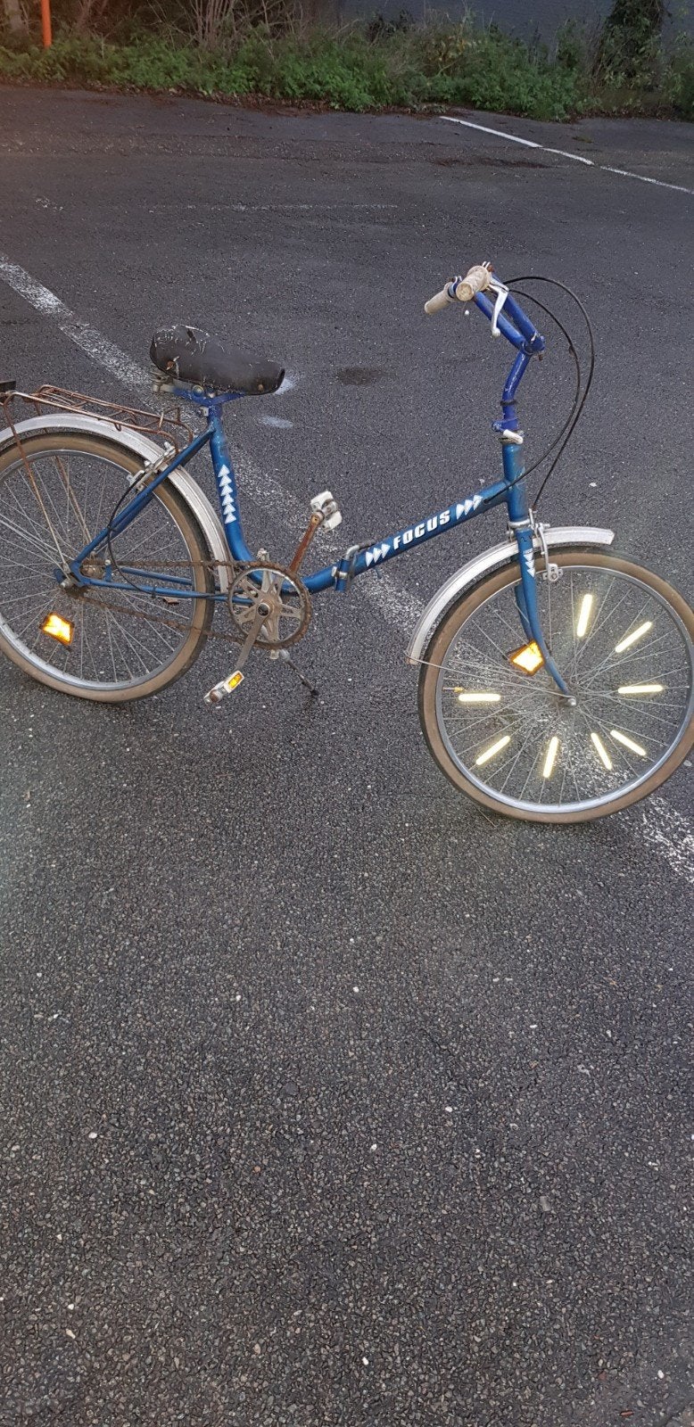 Vélo pliant ancien, Enlèvement