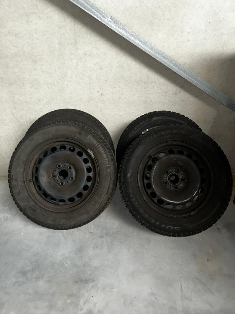 Winterbanden met stalen velg 16 inch Skoda/VW/audi, Ophalen, 16 inch, Winterbanden, Band(en)