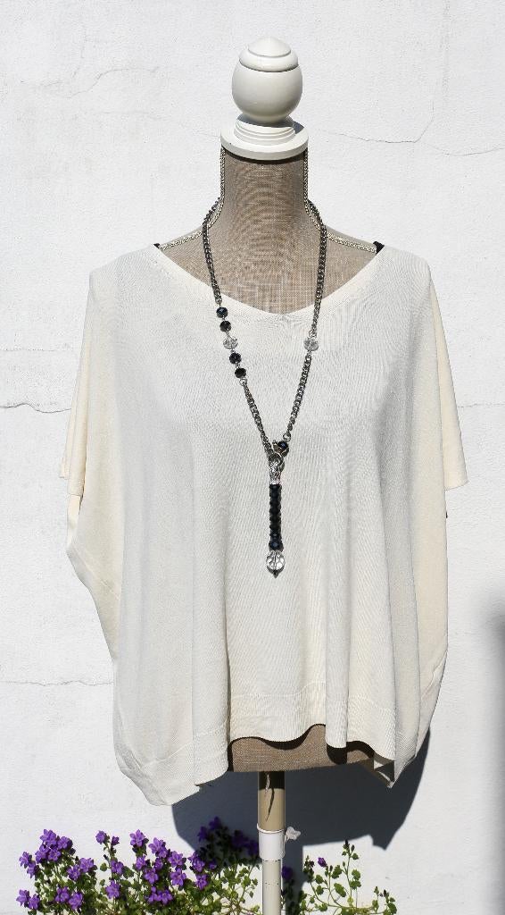 Superbe long collier neuf, Enlèvement ou Envoi, Neuf, Argent, Autres matériaux