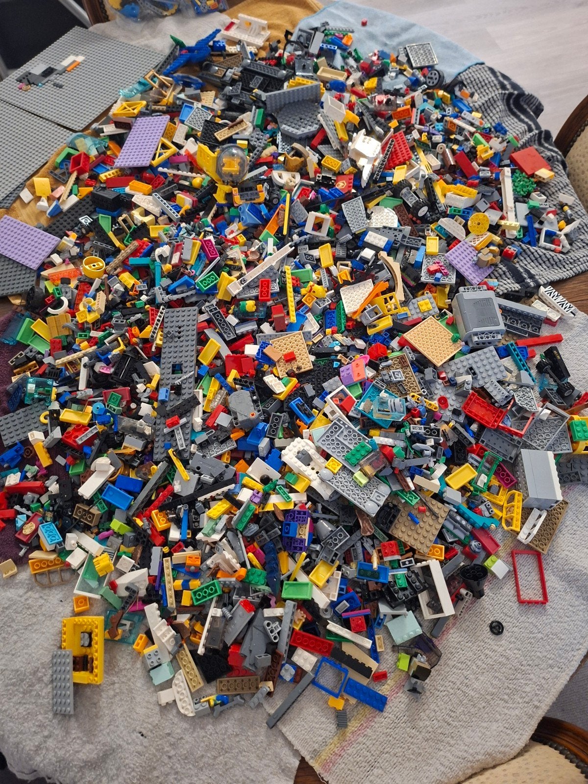 Lego 5.1 kgs vrac + figurines, Enlèvement ou Envoi, Lego, Utilisé, Autres types